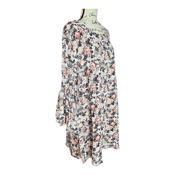 Bobeau Jude Plus Size Printed Flare Sleeve Dress Multi Color Floral Size 1X NWT - Picture 6 of 11